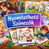 Nyomtatható színezők gyerekeknek és felnőtteknek egy helyen.