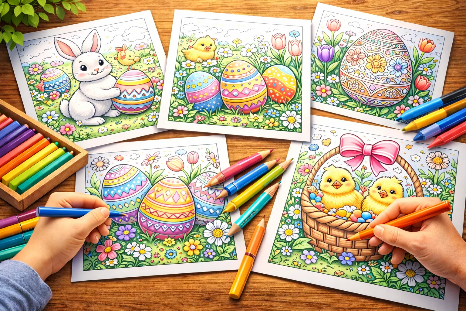Húsvéti színezők gyerekeknek és családoknak